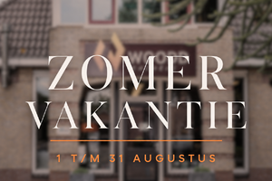 Gesloten tijdens zomer vakantie