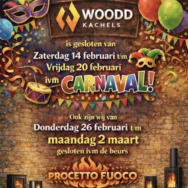 Gesloten ivm carnaval & beurs